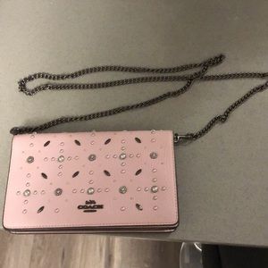 Coach Callie Foldover Crossbody Clutch with Prairie Rivets